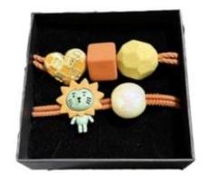 ゴム ヘア アクセ キッズ プレゼント ギフト オレンジ ライオン ハート