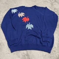 美品　90s Hanes ネイビー トレーナー 刺繍　XLのサムネイル