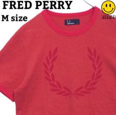 FRED PERRY フレッドペリー 半袖 リンガーTシャツ 月桂樹 ビッグロゴ