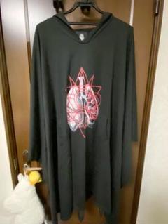 ドラッグハニー クリスタル線画 臓器プリントポンチョ