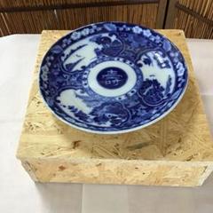 骨董品 茶道具 菓子器 青染付皿 N９２ＫＳ 骨董品 茶道具 菓子器 青染付皿 N92KS
