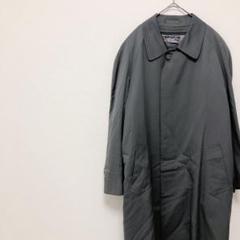 80-42 サンヨー メンズ ロングジャケットコート 比翼ボタン シンプル