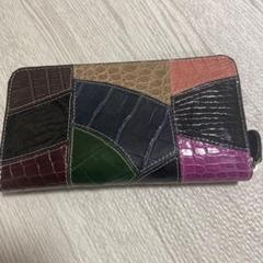 希少✨HEYOKa ヘヨカ 長財布 がま口 レザー パッチワーク マルチカラー 希少✨HEYOKa ヘヨカ 長財布 がま口 レザー パッチワーク マルチ