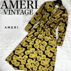 極美品✨AMERI VINTAGE TIE SHIRT DRESS 花柄
