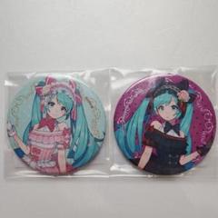 初音ミク ヴィレヴァン 缶バッジ 鏡の国 ピンク ブラック - メルカリ