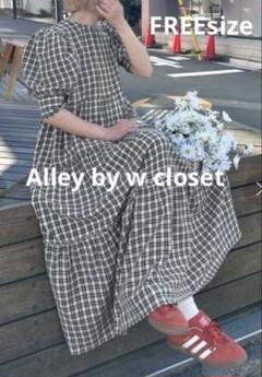 新品❉未使用❉ 【Alley/２WAY】ティアードワンピース チェック柄