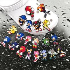 ★新品★ソニック　クロックス　アクセサリー　ジビッツ　20個セット　サンダル飾りのサムネイル