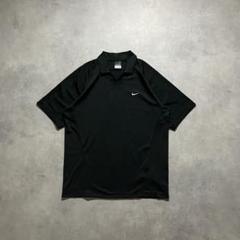 00s nike black logo soccer shirt tee y2k