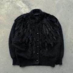 angora mixed cardigan