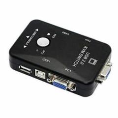 モニター切替器 VGA KVMスイッチ 2ポートUSB2.0 KVMスイッチ