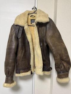 USA製✨Schott B-3ムートンフライトジャケット38レザー ブラウン