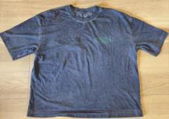 ZARA ブルーグレー ボクシーフィット　ヴィンテージ加工 Tシャツ Lサイズ