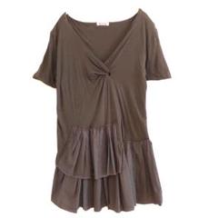 マルニ MARNI Tシャツ カットソー チュニック変形デザイン コットン 38