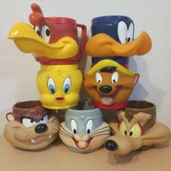 【セール中】新品未使用！ルーニーテューンズ 3Dフェイス マグカップ３個１セット セール中】新品！ルーニーテューンズ 3D フェイス マグ 4個1