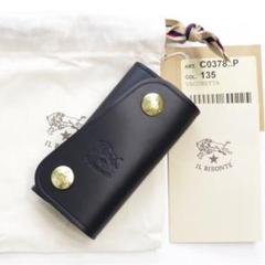 新品 イルビゾンテ キーケース スマートキー ケース レザー おしゃれ ブラック