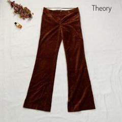 美品　セオリー　Theory　コーデュロイパンツ　ブラウン　フレア　サイズ4　L