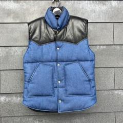 RED MOHICAN レッドモヒカン　アメカジ　バイク　ハーフレザー　ベスト RED MOHICAN レッドモヒカン アメカジ バイク ハーフレザー