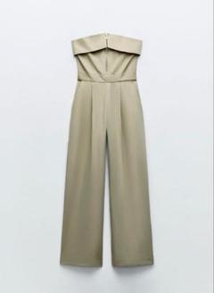 ZARAジャンプスーツ⭐︎116㎝ 新品未使用 ZARA ベルト付き ジャンプスーツ L 今季完売品