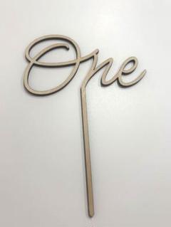 木製　Oneケーキトッパー　1歳　誕生日