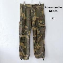 アバクロンビーアンドフィッチ 迷彩 カーゴパンツ XL 大きめ 92 ミリタリー