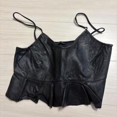 金魚草⭐️ページ♪ザラ★ブラックフェイクレザーロングベスト 2025年最新】zara ベスト レザーの人気アイテム - メルカリ