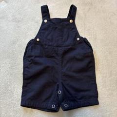 PETIT BATEAU ネイビーショートオーバーオール 67センチ