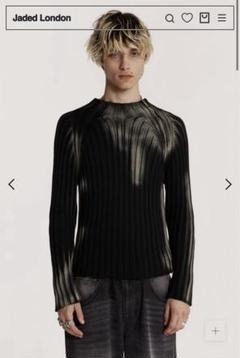 JADED LONDON ラスター アシンメトリー リブ ニット JADED LONDON ラスター アシンメトリー リブ ニット (JADED