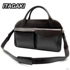 美品 いたがき ITAGAKI レザービジネスバッグ ショルダー 2way