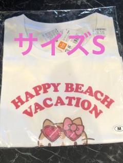 HAPPY BEACH VACATION クロップドTシャツ 日焼けキティ S