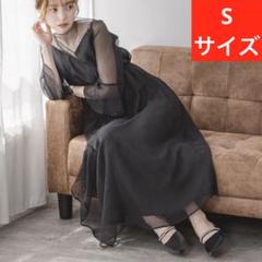 kana カナ　パーティードレス　オケージョン　ワンピース　結婚式　ブラック　黒