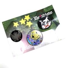 DEFTBLOW 大人のバッジセット トリ マスクフクロウ プラグスマイル