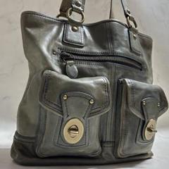希少色 COACH コーチ レガシーレザージジトートバッグ 65周年 オリーブ