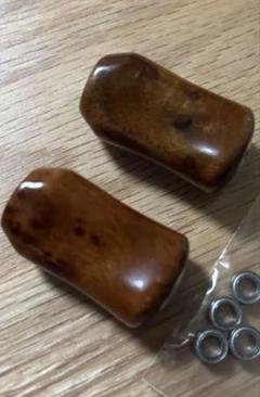 わたらせ樹脂工房製本花梨瘤ダイワ用左 1 極上＋花梨瘤 赤青 | こぶた工房