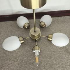シーリングライト 5灯　LEDライト付き　レトロ　北欧シーリングライト 天井照明