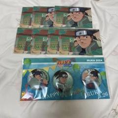 NARUTO アニメイトカフェ ブロマイド うみのイルカ バースデー 缶バッジ