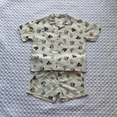 【100cm】littc リトシー セットアップ ミッキー シャツ ズボン