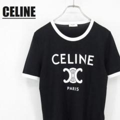 CELINE コットンジャージーTシャツ セリーヌトリオンフプリント