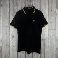 【90s・イングランド製】FREDPERRY フレッドペリー ポロシャツ 黒 黄 フレッドペリー FRED PERRY 英国製 90'S 90年代 ヴィンテージ