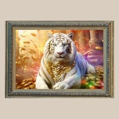 金運アップ✨四神獣・白虎✨No.54【開運•風水•絵画風