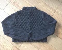 【激安】半額以下- 50%OFFの安い通販 KENZI 80's> ケンゾー チャコールグレー 極暖ニットボレロ トップス