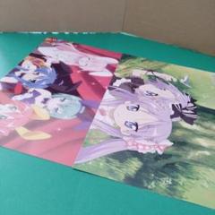 POSTER.19 らきすた 折りたたみピンナップポスター ２枚 POSTER.19 らきすた 折りたたみピンナップポスター 2枚
