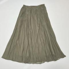 有名ブランド 美品✨ビアズリー メルカリ - カーキ シワシフォンギャザースカート スカート