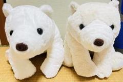 「新品✨」くったり　シロくま2点セットシロとベージュBIG size70cm^^