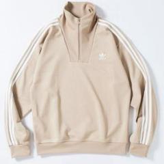 完売【未使用タグ付き】adidas ジャージ ベージュ ファンネルトラックトップ アディダス アディカラー ファンネルネックトラックトップ