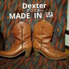 USA製　7M表記　DEXTER　デクスター　ウエスタンブーツ 緊急値下【お得】Dexterアメリカ製ウエスタンブーツ☆24.5ライト