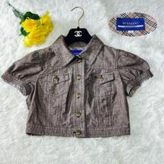 【未使用】バーバリーブルーレーベル　レディース　半袖ジャケット　タグ付き 2025年最新】バーバリーブルーレーベル ジャケットの人気