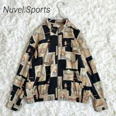 Nuvel Sports ブルゾン ジャケット 風景画 古着 ふるじょ レトロ