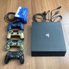 ps4pro CUH-7100B コントローラー×4 背面アタッチメント×2
