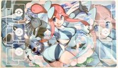高品質トレカプレイマット ポケモン フウロ 枠付