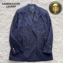 極美品　イタリア製　銀ボダン　ラルフローレン ネイビーブレザー　インパクト21 POLO RALPH LAUREN ポロ・ラルフローレン 紺ブレザー ウール